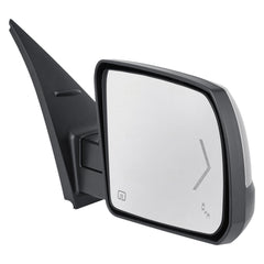 PASSENGER SIDE POWER DOOR MIRROR -  WITH HEATED GLASS -  CHROME -  WITH