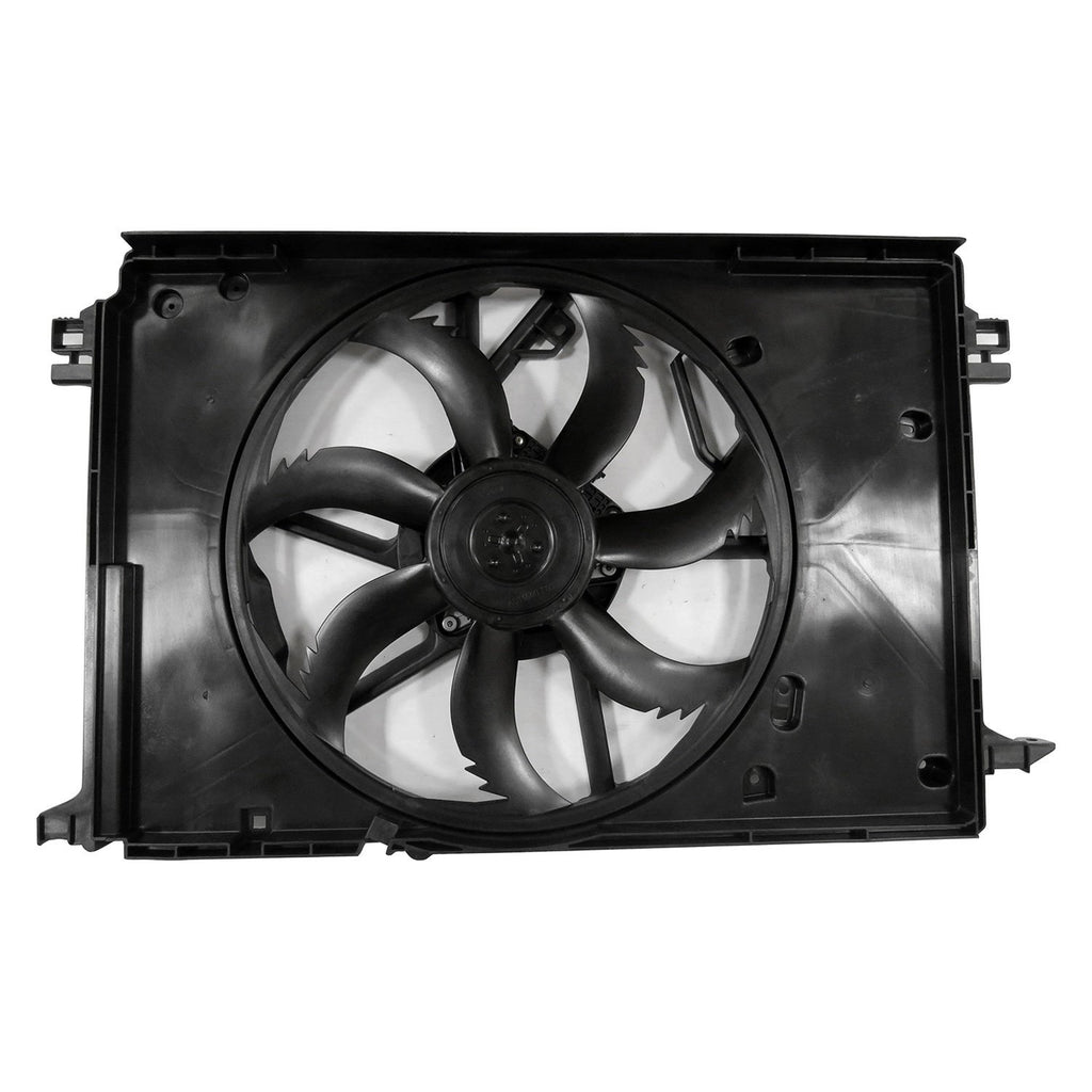 RADIATOR AND CONDENSER FAN ASSEMBLY WITH ONE BIG FAN -  2.5 LITER L4