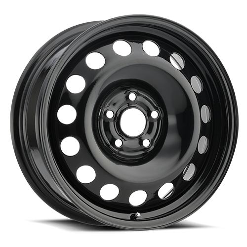 17X6.5 Black wheel with bolt pattern of 5-120