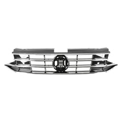 FRONT GRILLE -  EXCEPT R-LINE -  PAINTED BLACK WITH CHROME MOLDING -  MADE