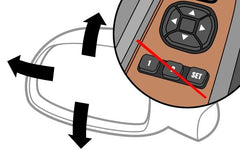 DRIVER SIDE POWER DOOR MIRROR -  FITS DENALI/SL/SLE -  WITH HEATED GLASS/