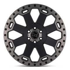 18X8 MATTE BLACK W/ MACHINED DARK TINT 52MM Black Rhino Wheel
