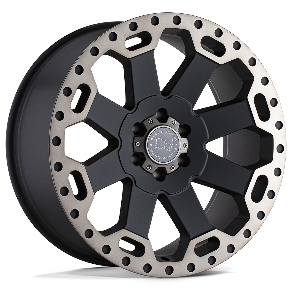 17X8 MATTE BLACK W/ MACHINED DARK TINT 52MM Black Rhino Wheel