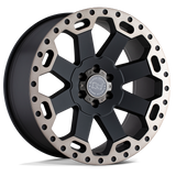 18X8 MATTE BLACK W/ MACHINED DARK TINT 52MM Black Rhino Wheel