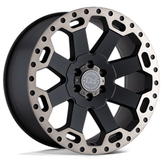 18X8 MATTE BLACK W/ MACHINED DARK TINT 52MM Black Rhino Wheel