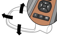 PASSENGER SIDE POWER DOOR MIRROR -  WITH HEATED GLASS/MEMORY/TURN