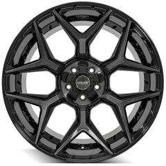 22x12 5x5" & 5x5.5" Gloss Black with Brushed Face & Tinted Clear for Dodge Ram 1500 1994-2010-26