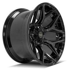 22x12 5x5" & 5x5.5" Gloss Black with Brushed Face & Tinted Clear for Dodge Ram 1500 1994-2010-28