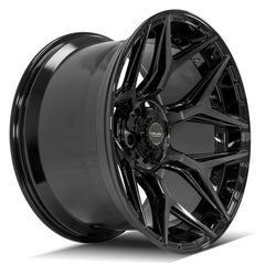 22x12 5x5" & 5x5.5" Gloss Black with Brushed Face & Tinted Clear for Dodge Ram 1500 1994-2010-28