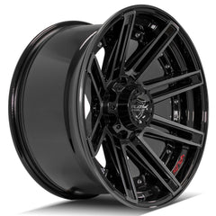20x10 6x135mm & 6x5.5" Gloss Black with Brushed Face & Tinted Clear for Ford Expedition 2003-2023-33
