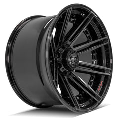 22x12 5x5" & 5x5.5" Gloss Black with Brushed Face & Tinted Clear for Dodge Ram 1500 1994-2010-63
