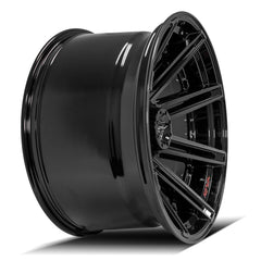22x12 6x135mm & 6x5.5" Gloss Black with Brushed Face & Tinted Clear for Ford Expedition 2003-2023-69