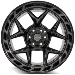 20x12 6x135mm & 6x5.5" Gloss Black with Brushed Face & Tinted Clear for Ford Expedition 2003-2023-146