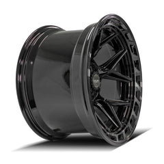 20x12 6x135mm & 6x5.5" Gloss Black with Brushed Face & Tinted Clear for Ford Expedition 2003-2023-149