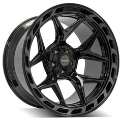 22x12 5x5" & 5x5.5" Gloss Black with Brushed Face & Tinted Clear for Dodge Ram 1500 1994-2010-155