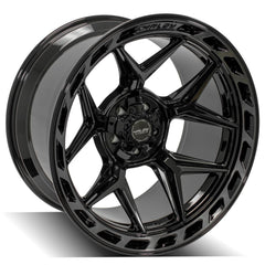 22x12 5x5" & 5x5.5" Gloss Black with Brushed Face & Tinted Clear for Dodge Ram 1500 1994-2010-157