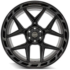 24x12 6x135mm & 6x5.5" Gloss Black with Brushed Face & Tinted Clear for Ford Expedition 2003-2023-166