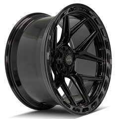 24x12 6x135mm & 6x5.5" Gloss Black with Brushed Face & Tinted Clear for Ford Expedition 2003-2023-168