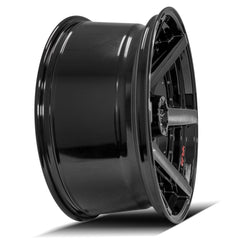 22x10 5x5" & 5x5.5" Gloss Black with Brushed Face & Tinted Clear for Dodge Ram 1500 1994-2010-194