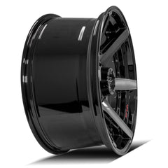 22x10 8x170mm Gloss Black with Brushed Face & Tinted Clear for Ford Excursion 2000-2005-204