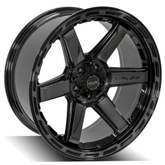 22x10 5x5" & 5x5.5" Gloss Black with Brushed Face & Tinted Clear for Dodge Ram 1500 1994-2010-242
