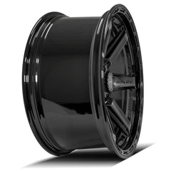 22x10 5x5" & 5x5.5" Gloss Black with Brushed Face & Tinted Clear for Dodge Ram 1500 1994-2010-244