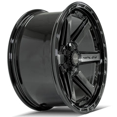 22x10 6x135mm & 6x5.5" Gloss Black with Brushed Face & Tinted Clear for Ford Expedition 2003-2023-248