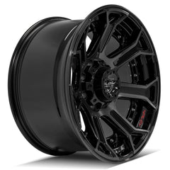 20x10 8x6.5" Gloss Black with Brushed Face & Tinted Clear for Chevrolet Avalanche 2500 2002-2007-283
