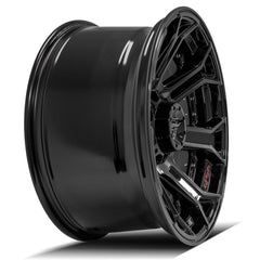 20x10 8x6.5" Gloss Black with Brushed Face & Tinted Clear for Chevrolet Avalanche 2500 2002-2007-284