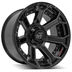 22x12 5x5" & 5x5.5" Gloss Black with Brushed Face & Tinted Clear for Dodge Ram 1500 1994-2010-305