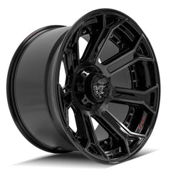 22x12 5x5" & 5x5.5" Gloss Black with Brushed Face & Tinted Clear for Dodge Ram 1500 1994-2010-308