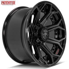  20x10 5x5" & 5x5.5" Gloss Black with Brushed Face & Tinted Clear for Dodge Ram 1500 1994-2010-333
