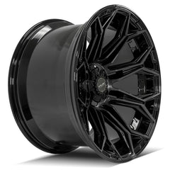 22x12 5x5" & 5x5.5" Gloss Black with Brushed Face & Tinted Clear for Dodge Ram 1500 1994-2010-408