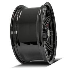 ies 4PF8 20x9 5x5" & 5x5.5" Matte Black Center with Gloss Black Barrel for Dodge Ram 1500 1994-2010-434