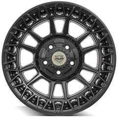 es 4PS12 17x9 5x5" & 5x5.5" Satin Black Wheel for Dodge Ram 1500 1994-2010-441