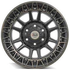 es 4PS12 17x9 6x135mm & 6x5.5" Satin Machined with Bronze for Ford Expedition 2003-2023-456