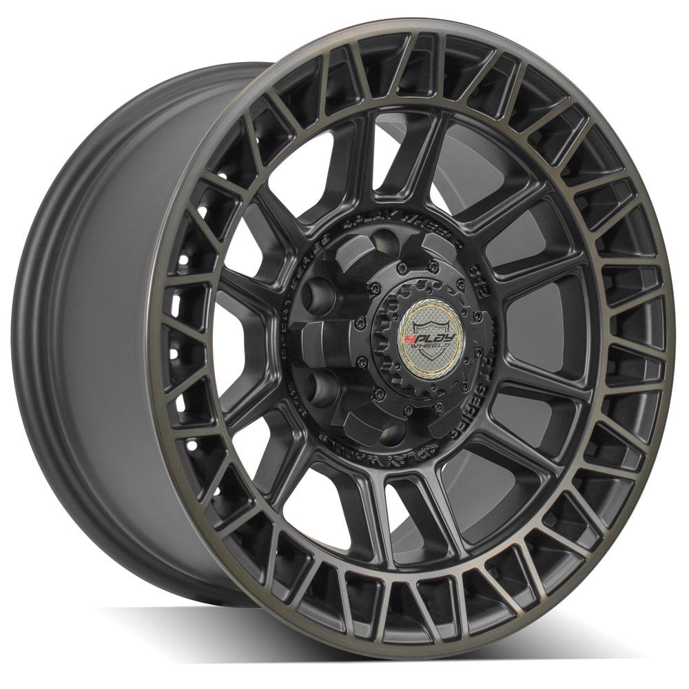 es 4PS12 17x9 6x135mm & 6x5.5" Satin Machined with Bronze for Ford Expedition 2003-2023-455