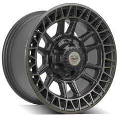 es 4PS12 17x9 6x135mm & 6x5.5" Satin Machined with Bronze for Ford Expedition 2003-2023-455