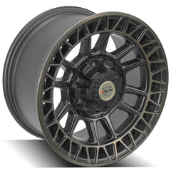 es 4PS12 17x9 6x135mm & 6x5.5" Satin Machined with Bronze for Ford Expedition 2003-2023-457