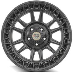 es 4PS12 18x9 5x5" & 5x5.5" Satin Black Wheel for Dodge Ram 1500 1994-2010-461