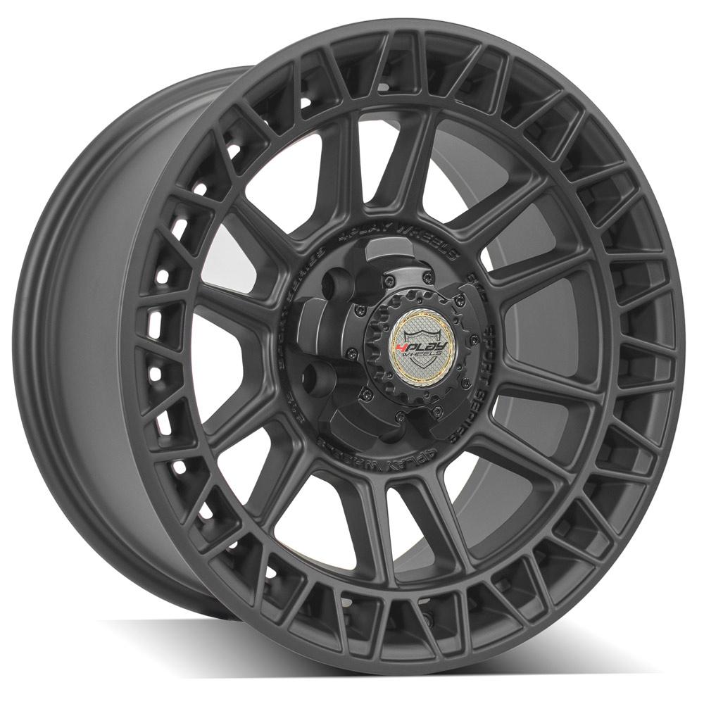 es 4PS12 18x9 5x5" & 5x5.5" Satin Black Wheel for Dodge Ram 1500 1994-2010-460