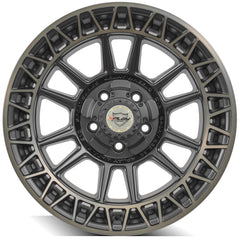 es 4PS12 18x9 5x5" & 5x5.5" Satin Machined with Bronze for Dodge Ram 1500 1994-2010-466