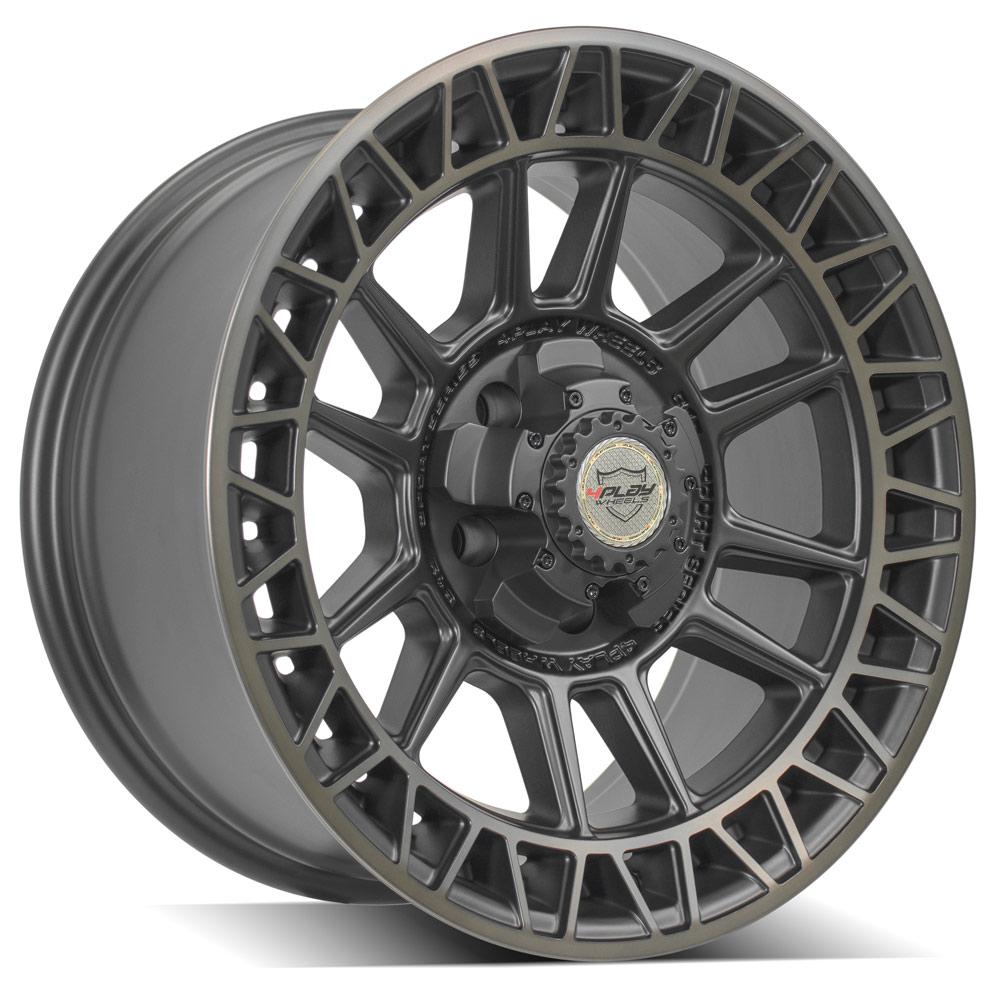 es 4PS12 18x9 5x5" & 5x5.5" Satin Machined with Bronze for Dodge Ram 1500 1994-2010-465