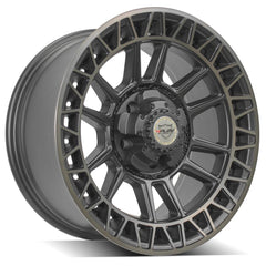 es 4PS12 18x9 5x5" & 5x5.5" Satin Machined with Bronze for Dodge Ram 1500 1994-2010-465