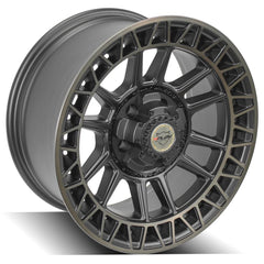 es 4PS12 18x9 5x5" & 5x5.5" Satin Machined with Bronze for Dodge Ram 1500 1994-2010-467