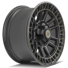 es 4PS12 18x9 5x5" & 5x5.5" Satin Machined with Bronze for Dodge Ram 1500 1994-2010-468