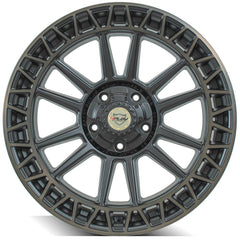 es 4PS12 22x9 5x150mm Satin Machined with Bronze for Toyota Sequoia 2008-2021-516