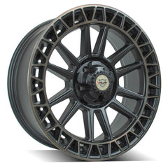 es 4PS12 22x9 5x5" & 5x5.5" Satin Machined with Bronze for Dodge Ram 1500 1994-2010-525