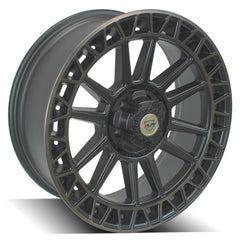 es 4PS12 22x9 5x5" & 5x5.5" Satin Machined with Bronze for Dodge Ram 1500 1994-2010-527