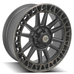 es 4PS12 22x9 6x135mm & 6x5.5" Satin Machined with Bronze for Ford Expedition 2003-2023-532